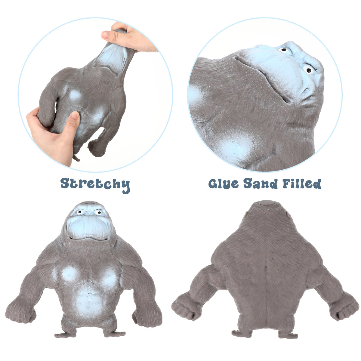 3pcs Stretch Toy Fidget Toy Squeeze Animals L98559