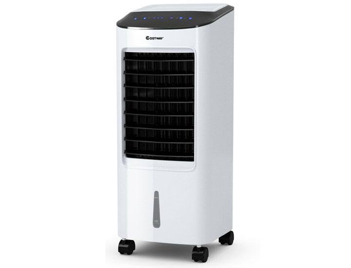 White Evaporative Portable Air Cooler Fan Humidifier with Remote Control Y5763