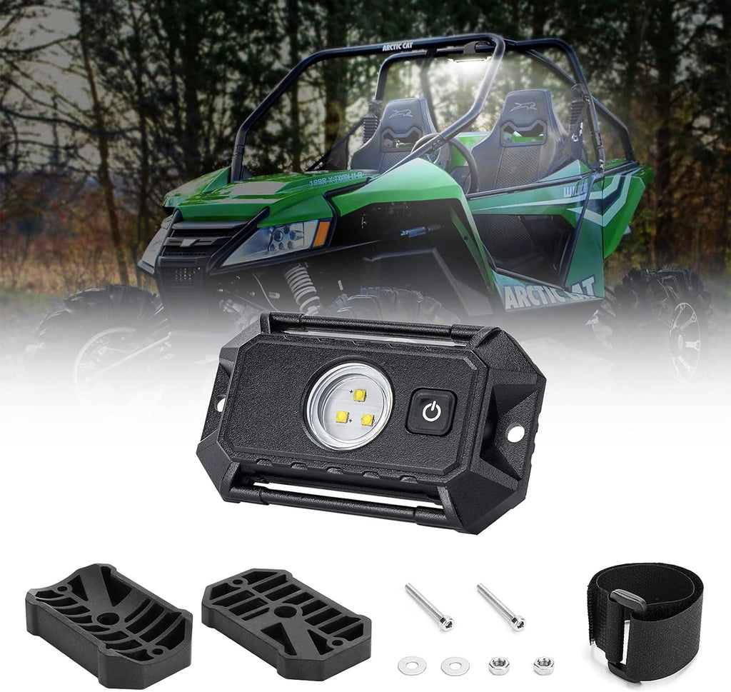 UTV Dome Light, Roll Bar Mount LED Light, 3 Light Modes Pack of 2 E401