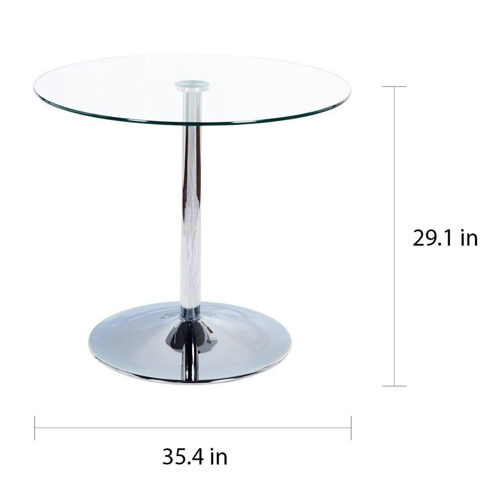 Round Faux Marble Dining Table O26813