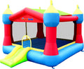 Inflatable Party Castle Bounce House with Basketball Hoop and Slide C249