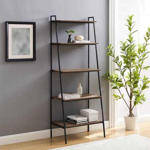 Rustic Oak 5-Shelf Bookcase T511616