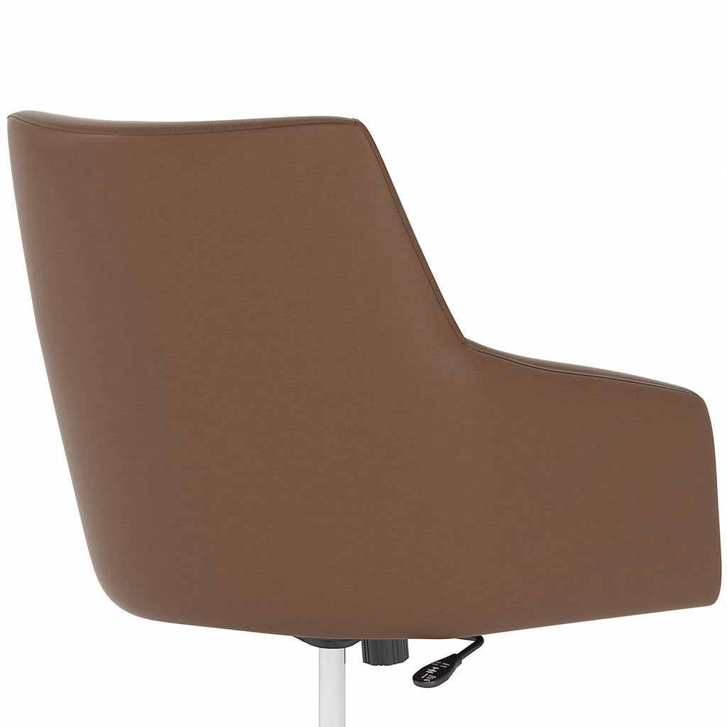 Tan Leather Box Chair L169