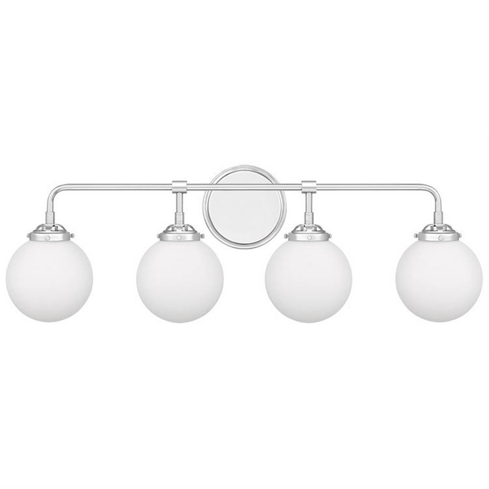 Satin Brass 4 Light Bath Vanity with Opal Etched Glass L63934