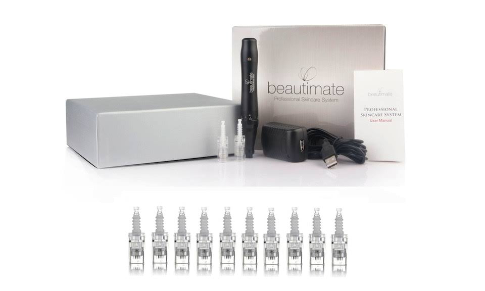 Rechargeable Microneedle Skincare System + 10 42 Pin Cartridges W2340