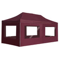 Wine Red Aluminum Folding Party Tent with Walls Y693