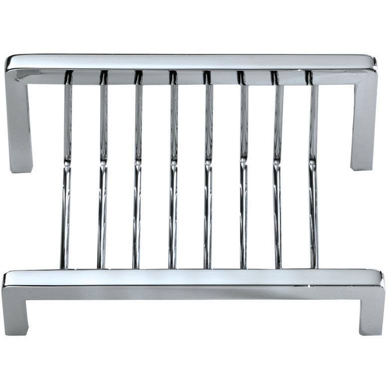 Brass Square Countertop Soap Dish Holder with Drain Q809830