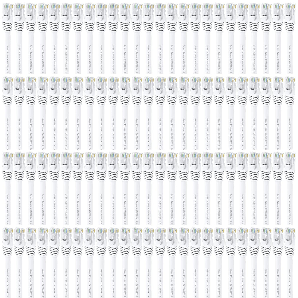 Cat 6 Ethernet Cable 1 ft (100-Pack) Blue U6740