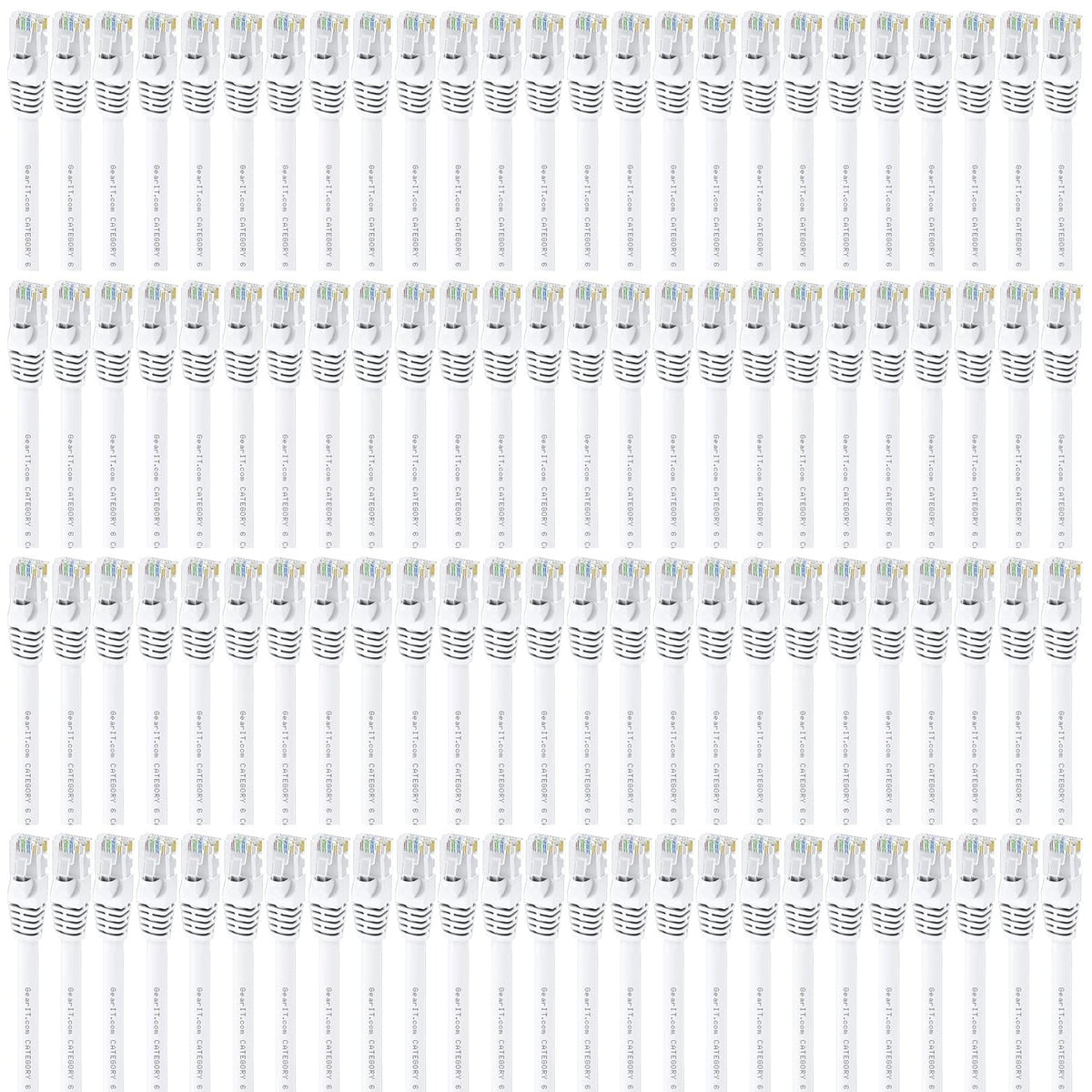 Cat 6 Ethernet Cable 1 ft (100-Pack) Blue U6740