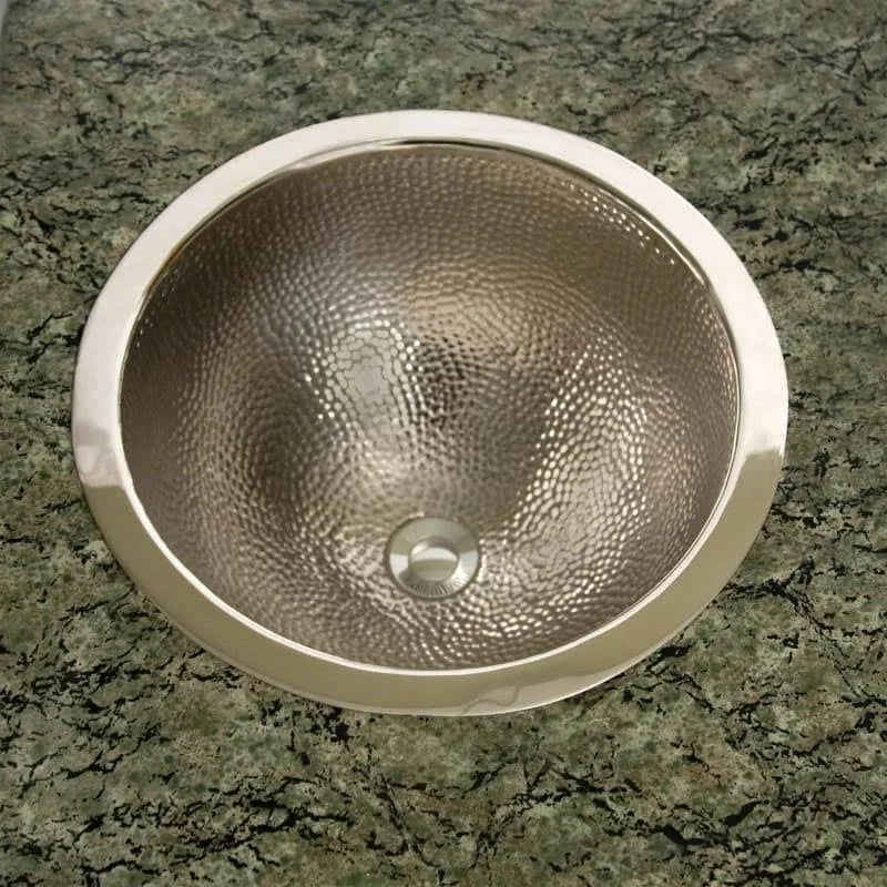 Polished Nickel Drop in or Undermount Bathroom Sink K297
