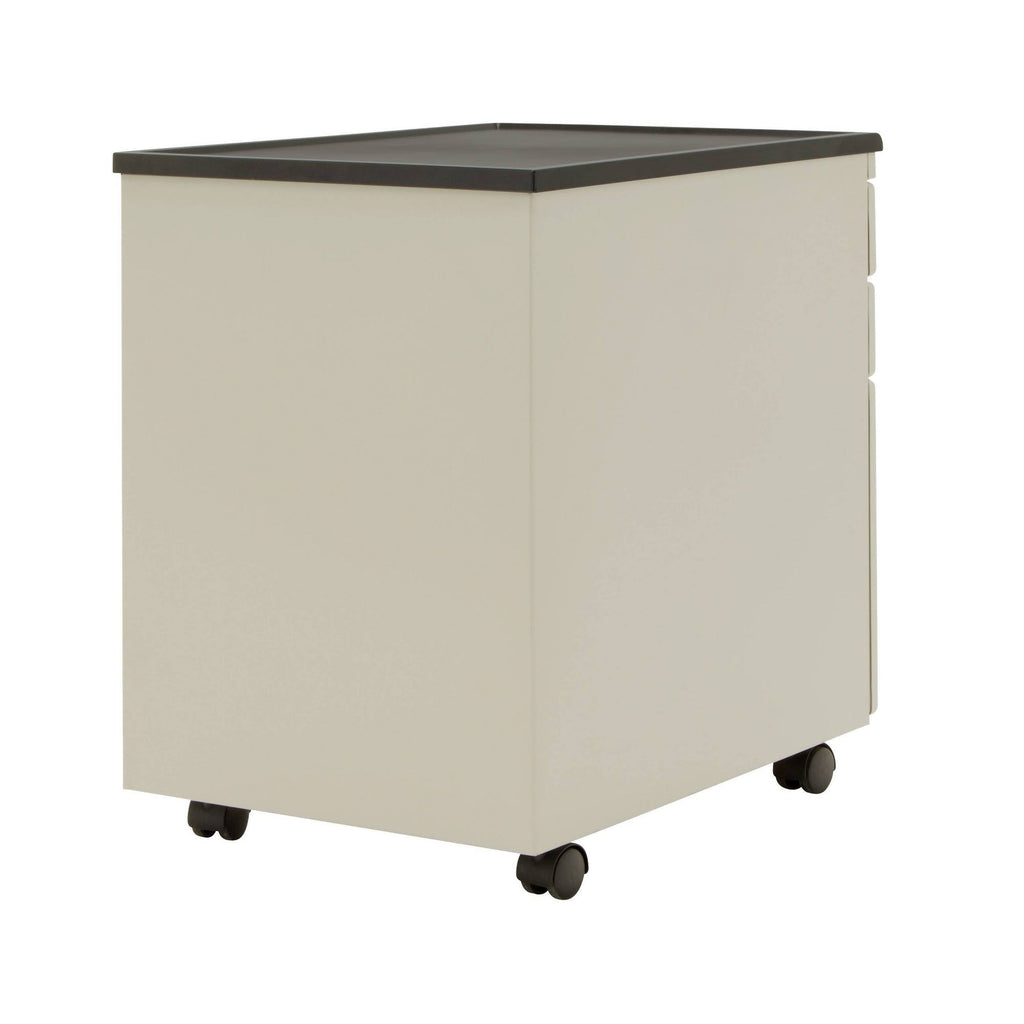 Putty Mobile File Cabinet with Locking Drawers V2410