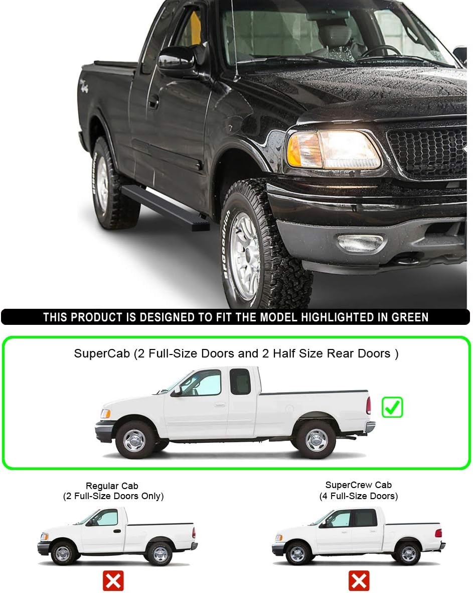 4in Black Running Boards O404475