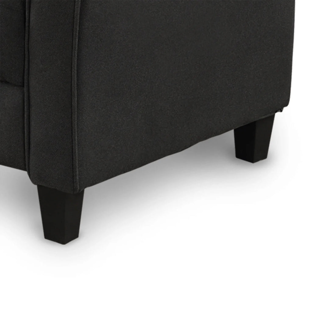 Black Double Seat Sofa Chair G2953