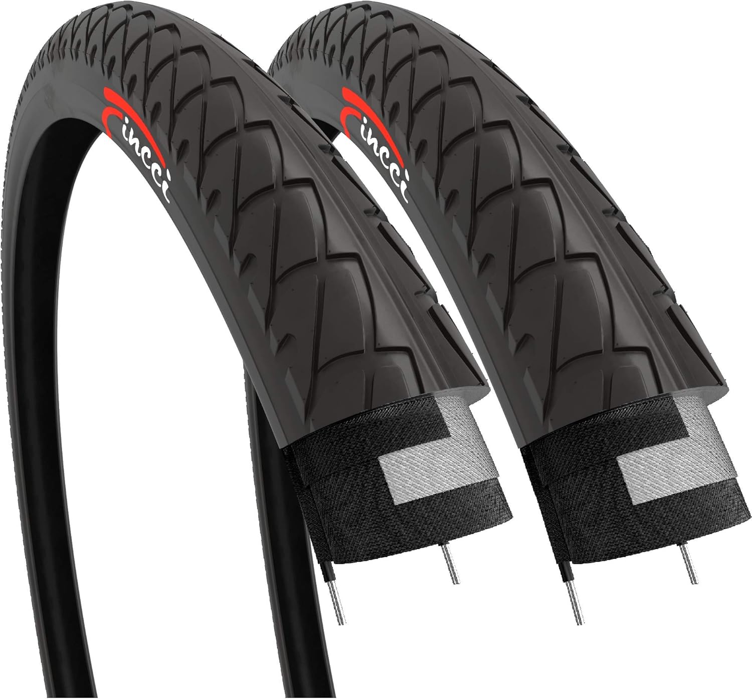 Pair 26 x 2.125 Inch Slick Foldable Tires Z482