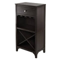 Modular Wine Cabinet with One Drawer Glass Rack Shelf V475614