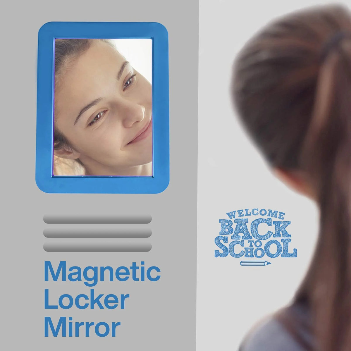 Blue Magnetic Selfie Mirror S2588