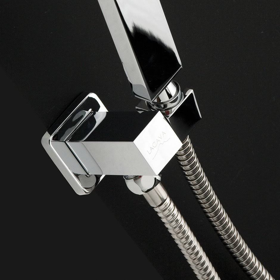 Polished Chrome Water Intake with Hook for Hand-Held Shower Head G2753