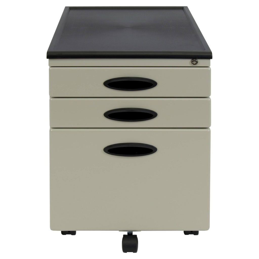 Putty Mobile File Cabinet with Locking Drawers V2410