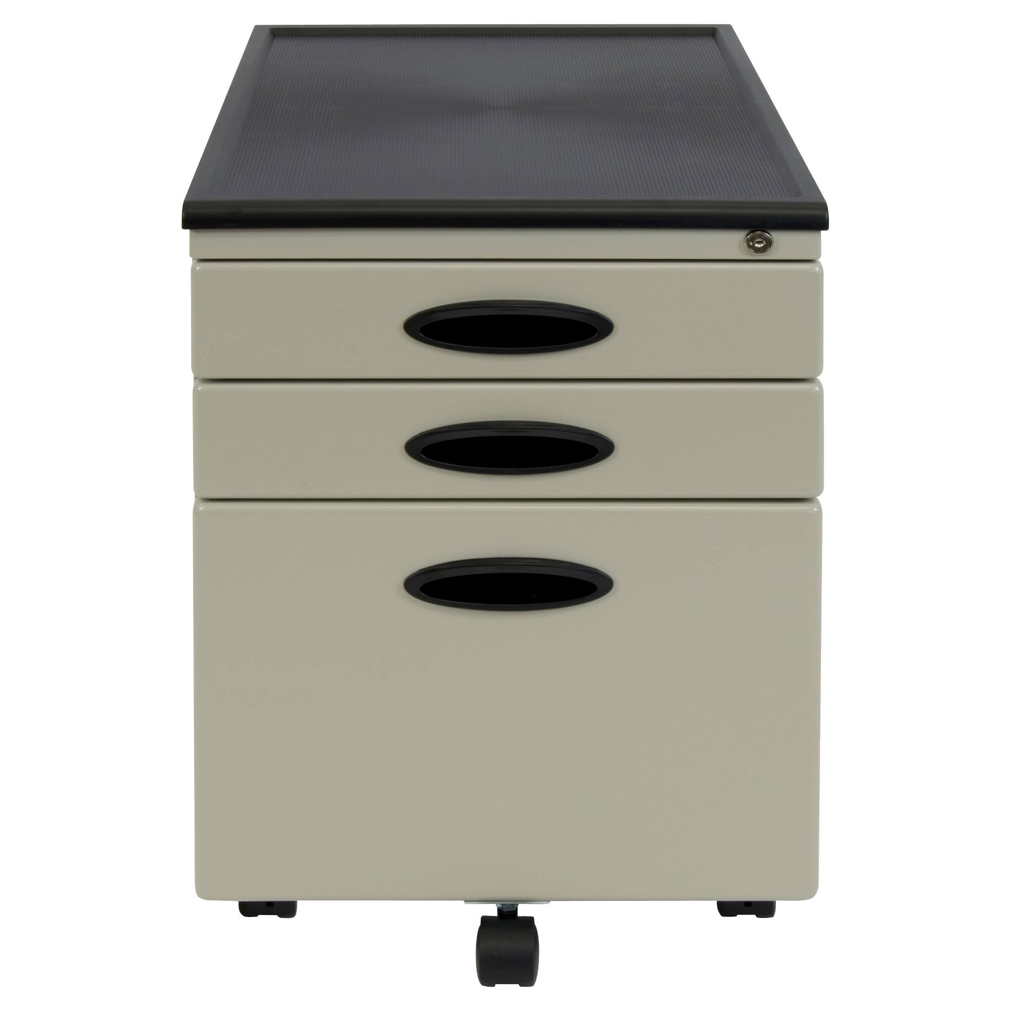 Putty Mobile File Cabinet with Locking Drawers V2410