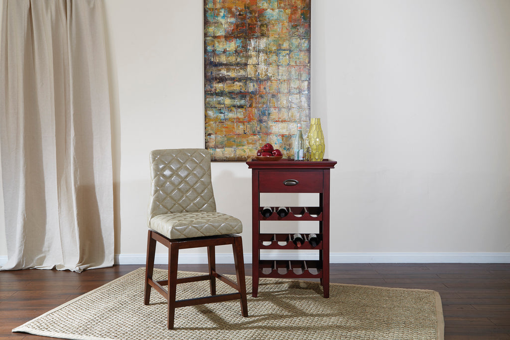 Vintage Wine Finish Wine Cabinet F8044