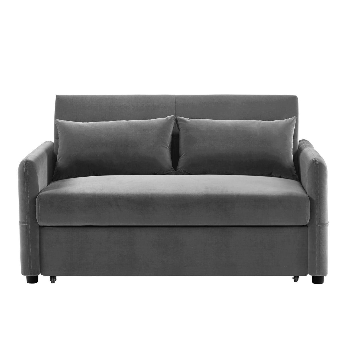 Convertible Velvet Loveseat Sofa H4445