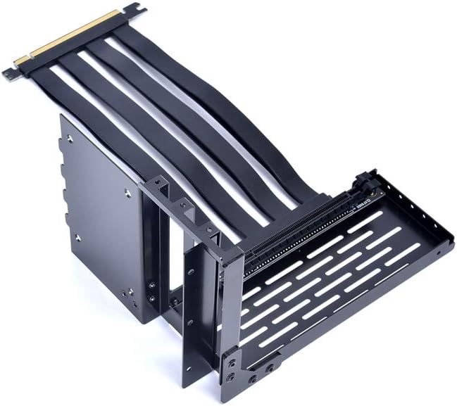 Black PCI-E x16 3.0 Extender Riser Cable 200mm with Bracket, Pack of 2 J8050