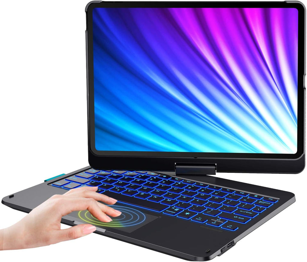 Black Keyboard Case for iPad Air 5th Generation with Touchpad B950