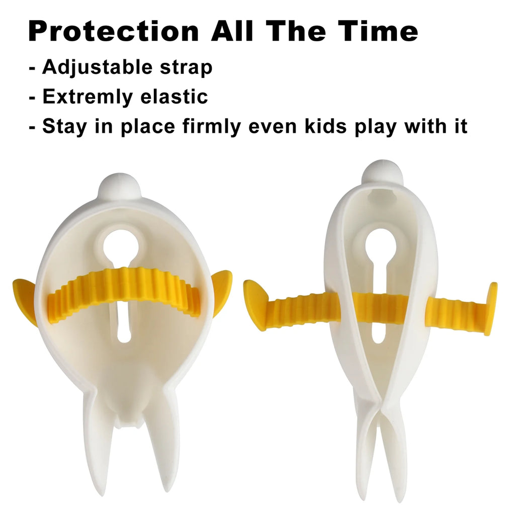 White Faucet Cover with 2 Toys X382
