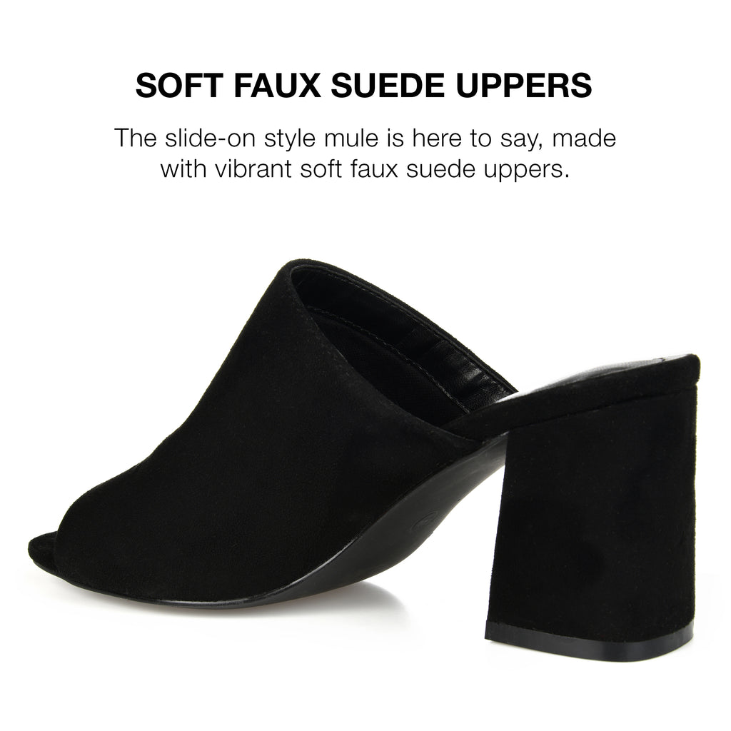 Wide Width Peep Toe Block Heel Sandals H969