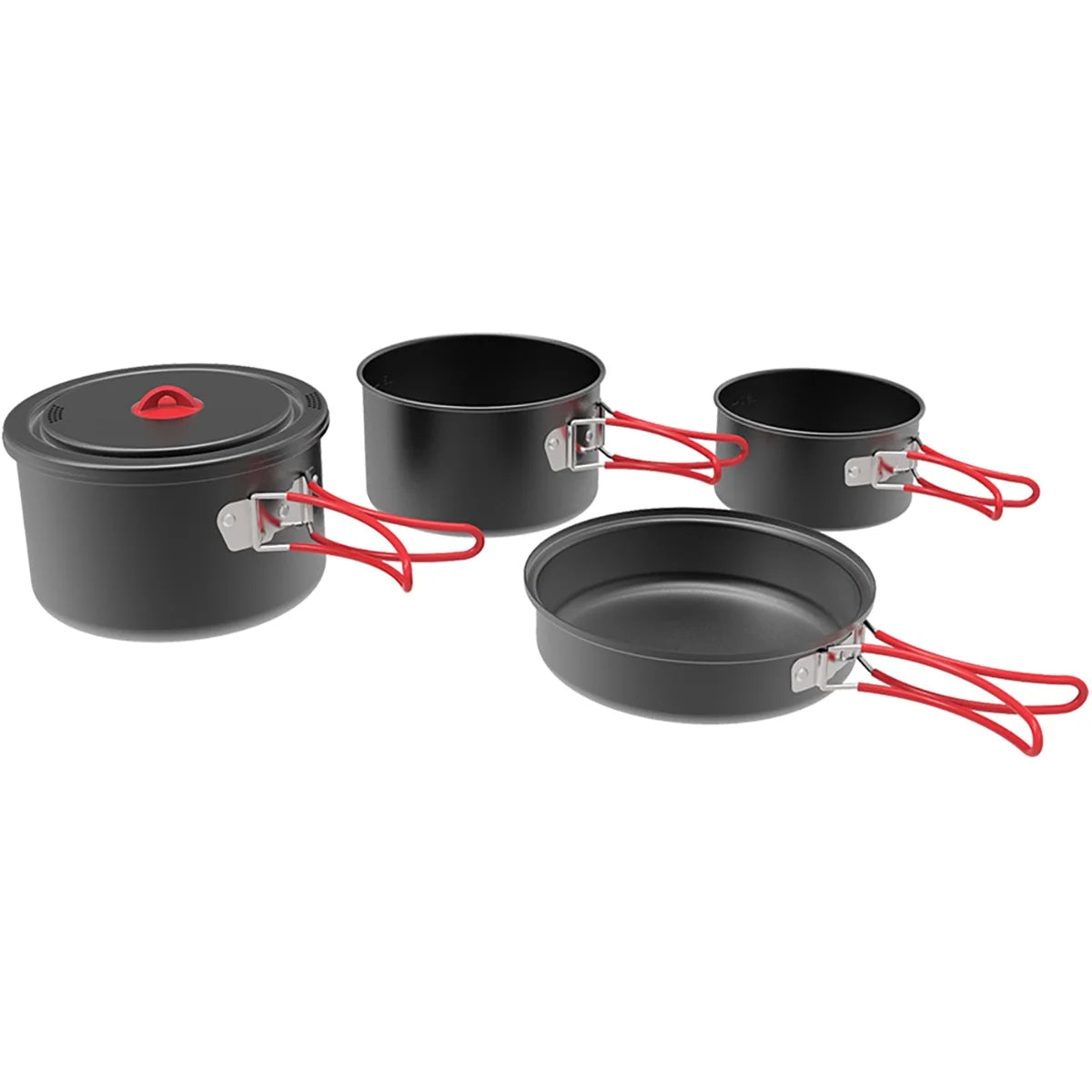 Hard Anodized Aluminum Camping Cooking Set W12122