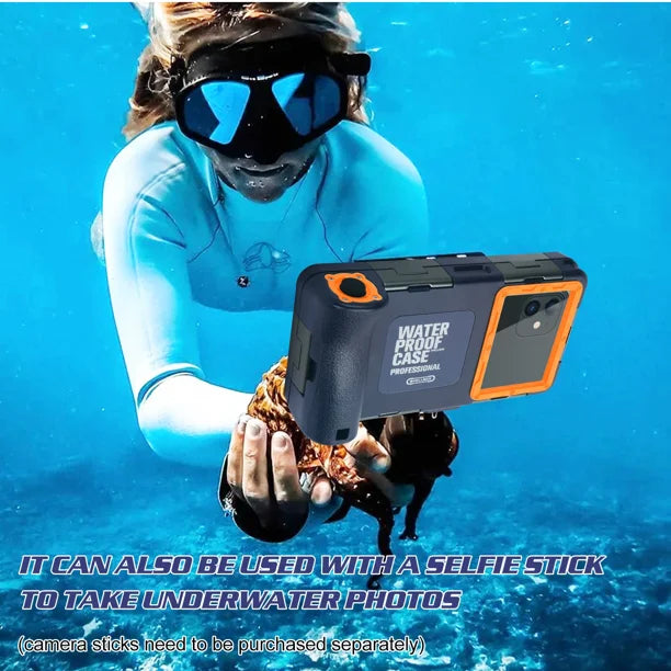 Waterproof Protective Case for Phones Up to 6.9 Inch with Lanyard A72967