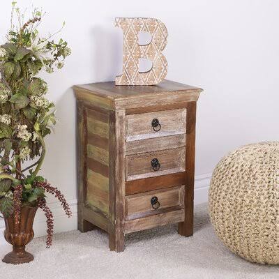 Rustic 3 Drawer Accent Chest M9241