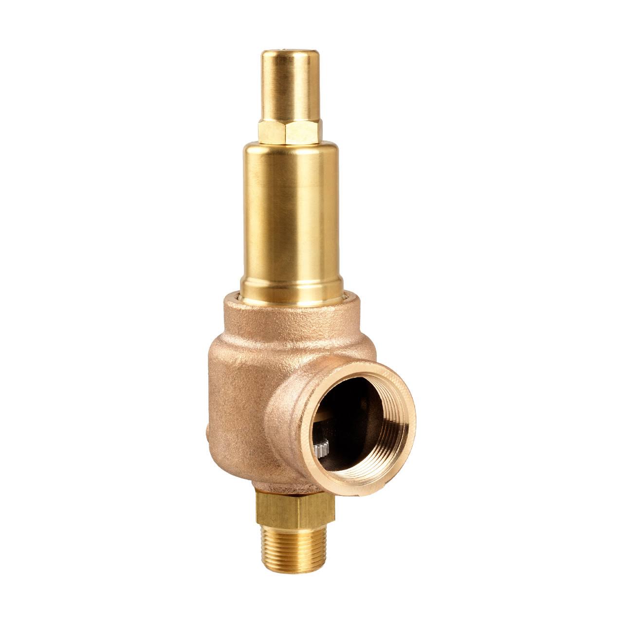 Brass Air/Gas Safety & Relief Valve, Closed Cap H568