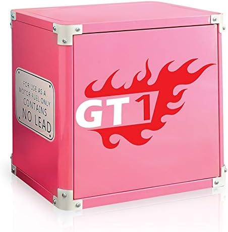 Pink Metal Racecar Nightstand R3340