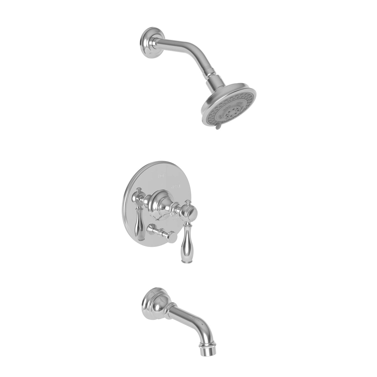 Midnight Chrome Pressure Balance Tub & Shower Trim X6641