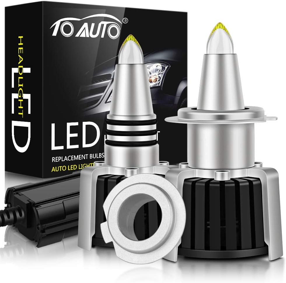 H7 LED Headlight Bulbs 6000K White 20000LM Pack of 2 V741356