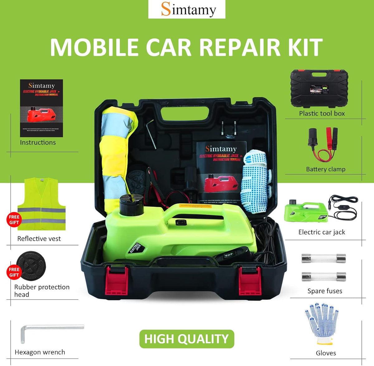 12V Hydraulic Car Jack 5 Ton E900067