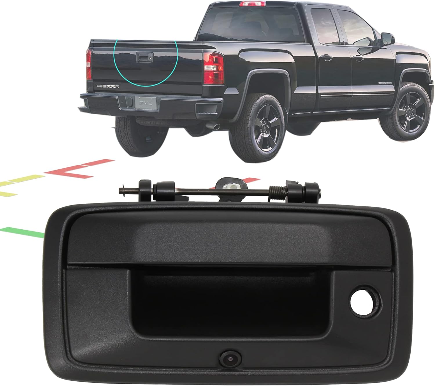 Tailgate Handle Backup Camera for 2014-2018 Chevy Silverado GMC Sierra T8926
