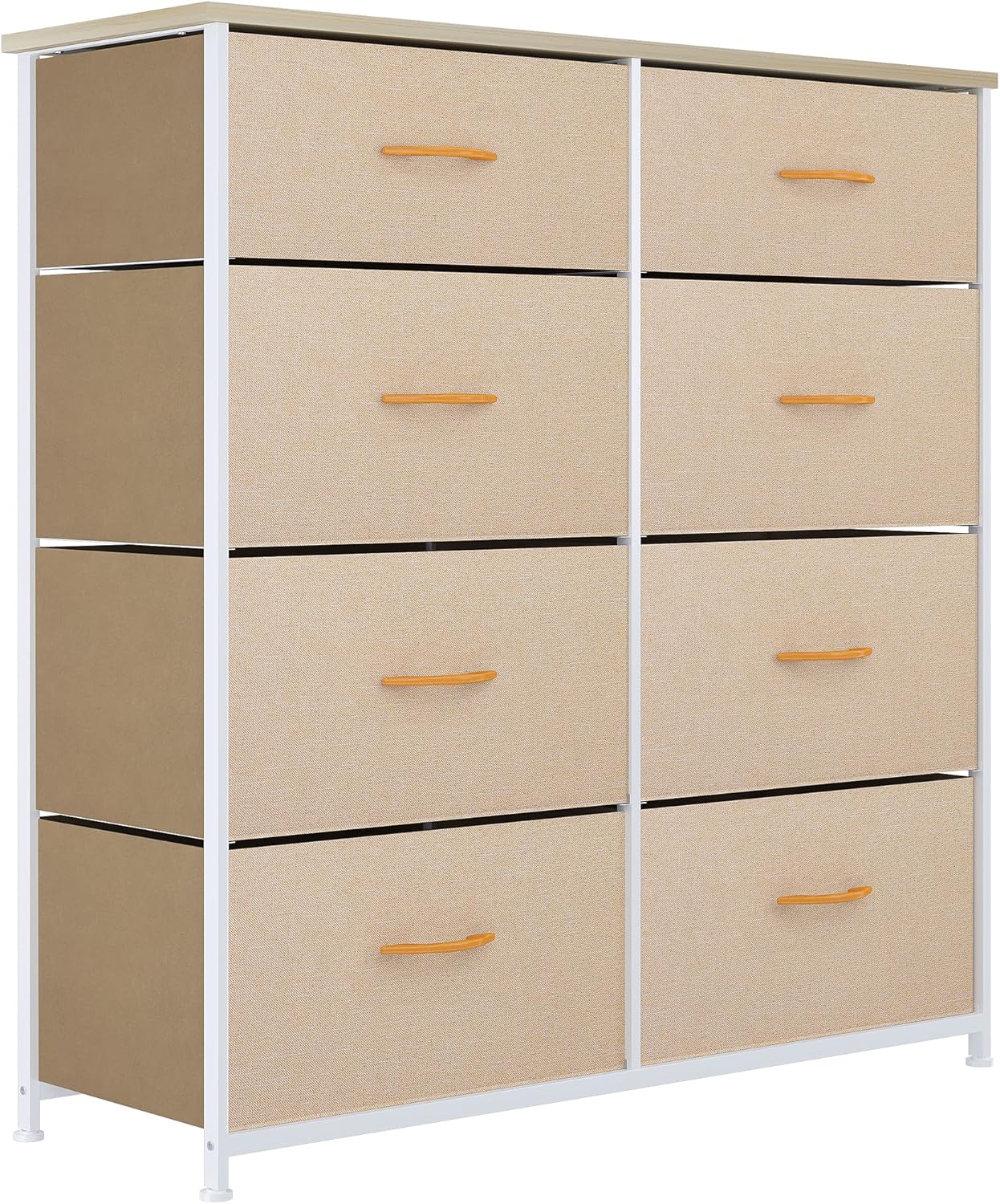 Dark Grey 8 Drawer Fabric Storage Tower M78096