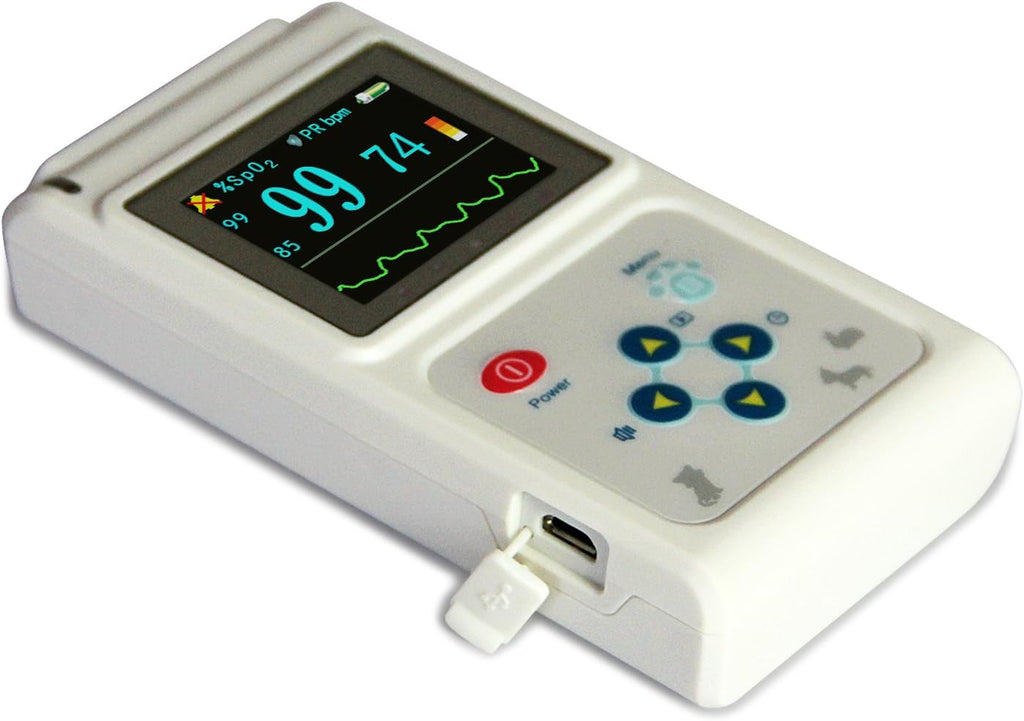 Veterinary Pulse Oximeter Handheld Machine with SPO2 Probe B1324