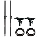 2x Subwoofer and Satellite Mounting Pole + 2x Exterior Mounting Bracket + 2x Mic Cable, 20 ft. O516