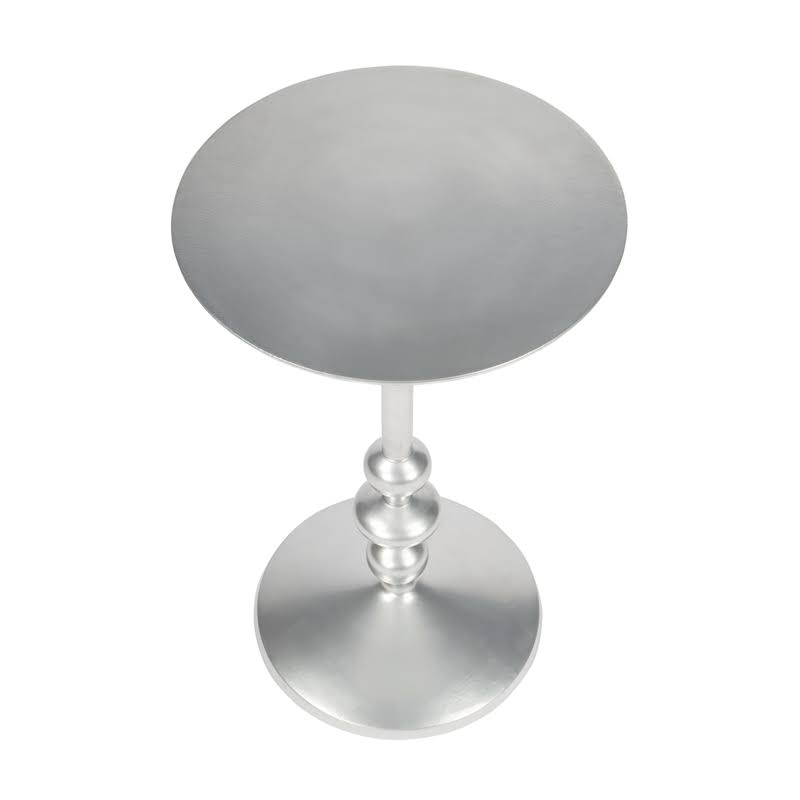 Silver Iron Pedestal End Table N503