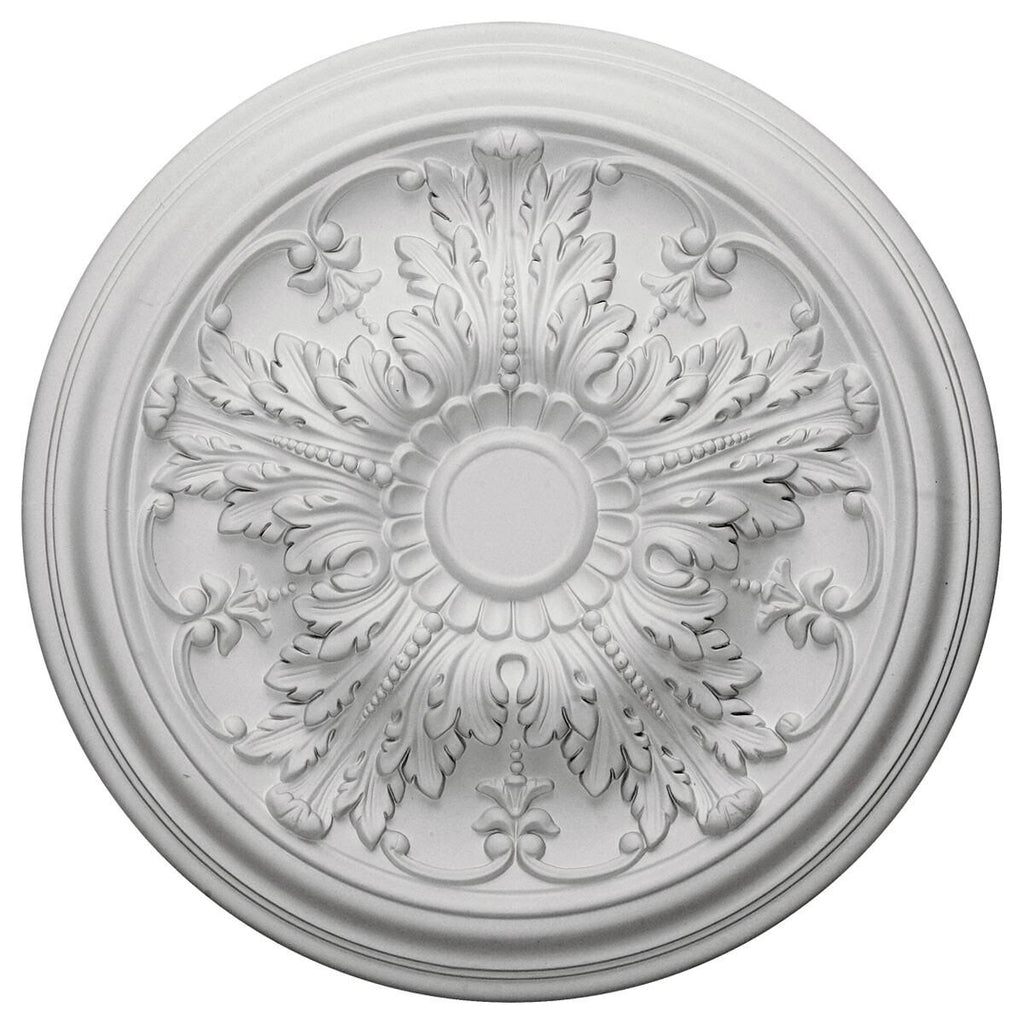 20x22OD x 1 1/2x22P Ceiling Medallion, Hand-Painted Smokey Topaz I9437