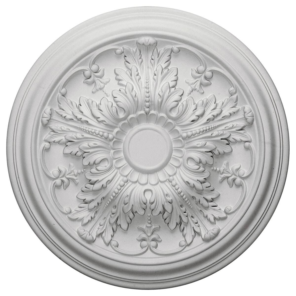 20x22OD x 1 1/2x22P Ceiling Medallion, Hand-Painted Smokey Topaz I9437