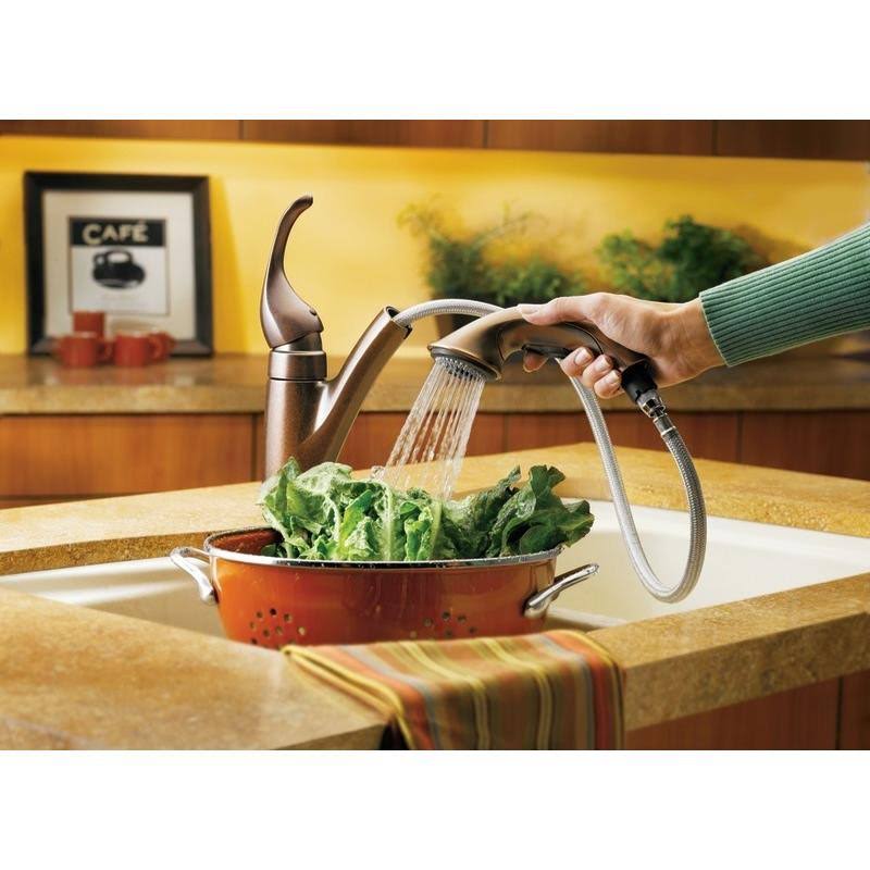 Single Handle Pullout Kitchen Faucet F59456