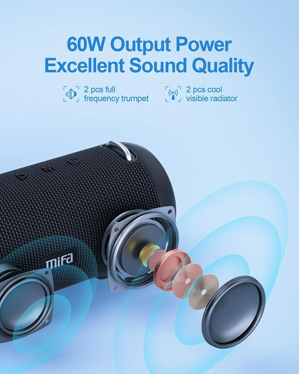 Portable Bluetooth Speaker with Protective Hardshell Case Z4532